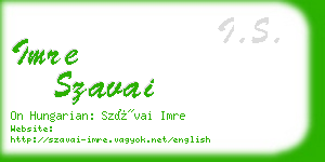 imre szavai business card